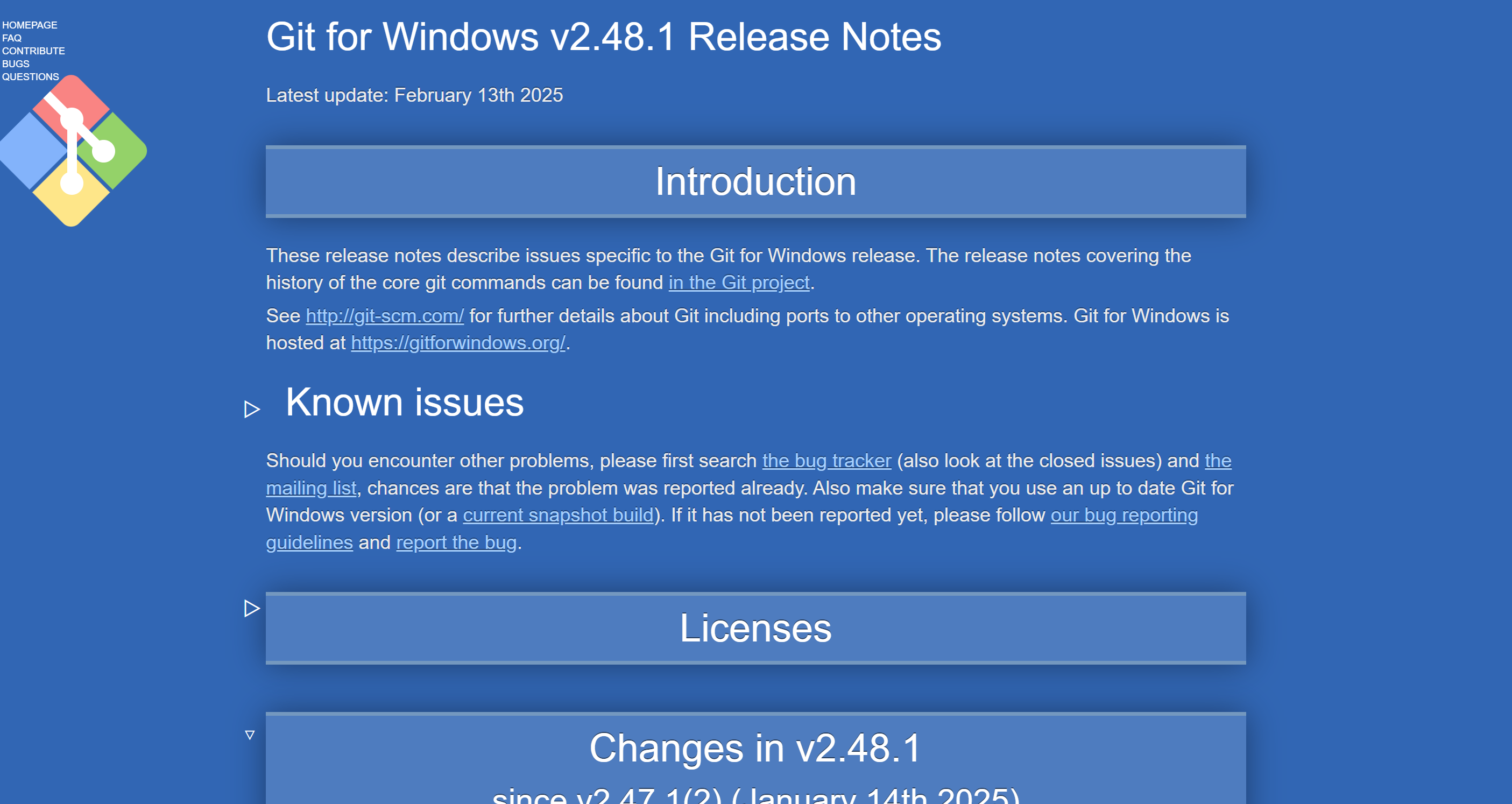 Git Release Notes
